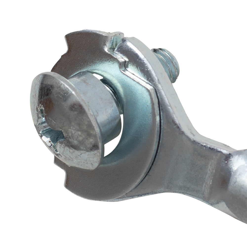 Brock Replacement Driver and Passenger Side Tailgate Cables Set with Striker Bolt Compatible with 1983-1997 F-Series Trucks