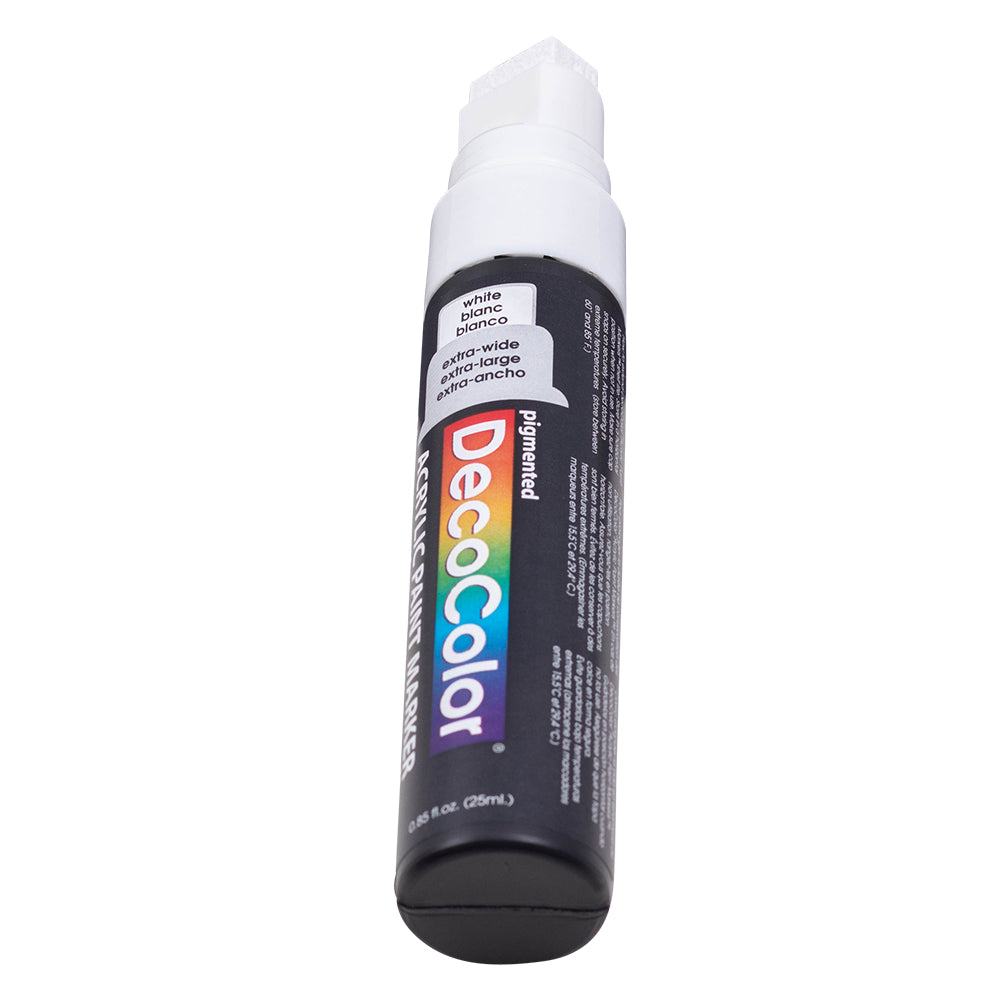 Decocolor Pen Single White Decocolor Paint Marker Pen Extra Broad Line Point 1/2 inc ...