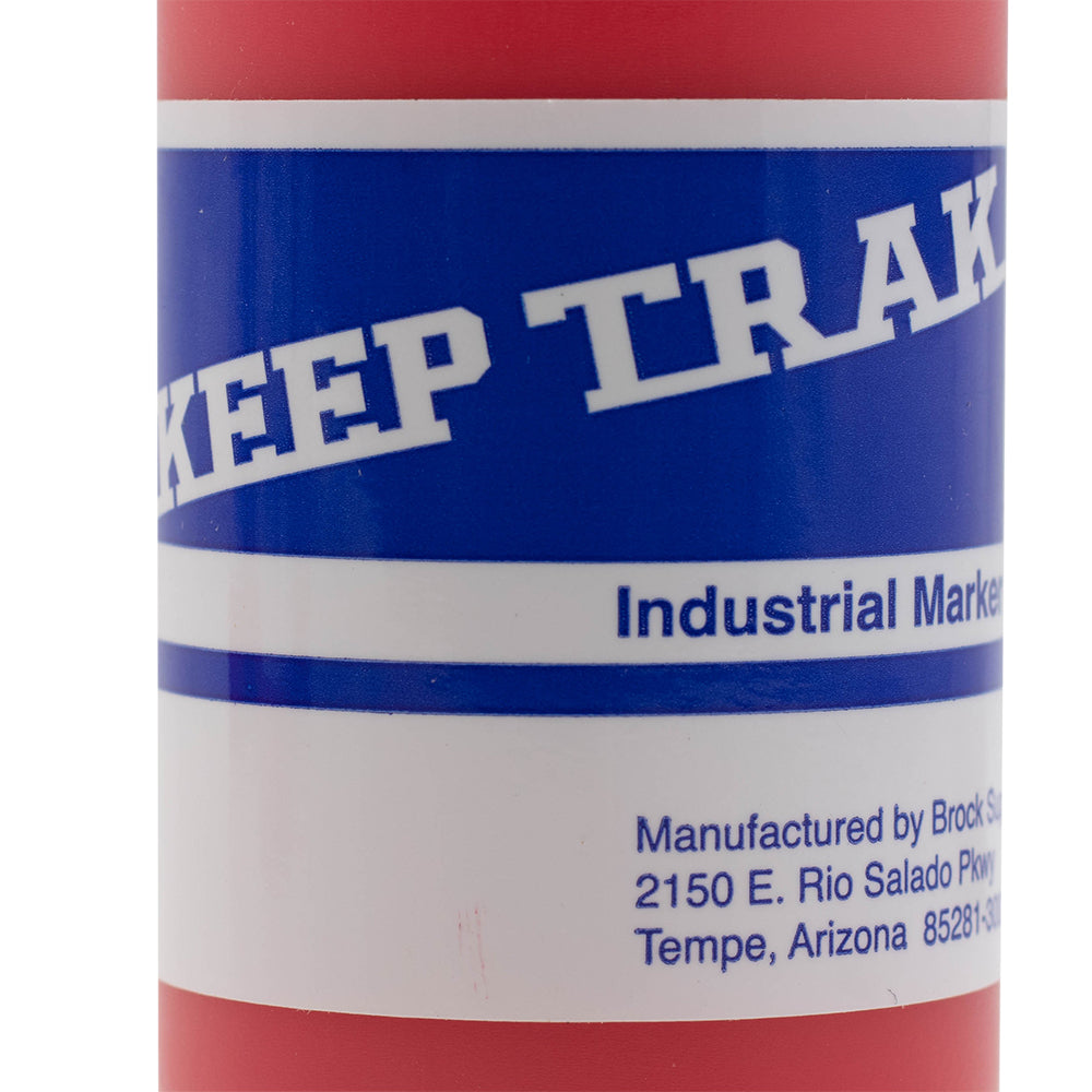 12 Pc Set 1 Dozen 2 oz Red Refillable Keeptrak Paint Markers for Automotive Industrial Art Crafts Hobby