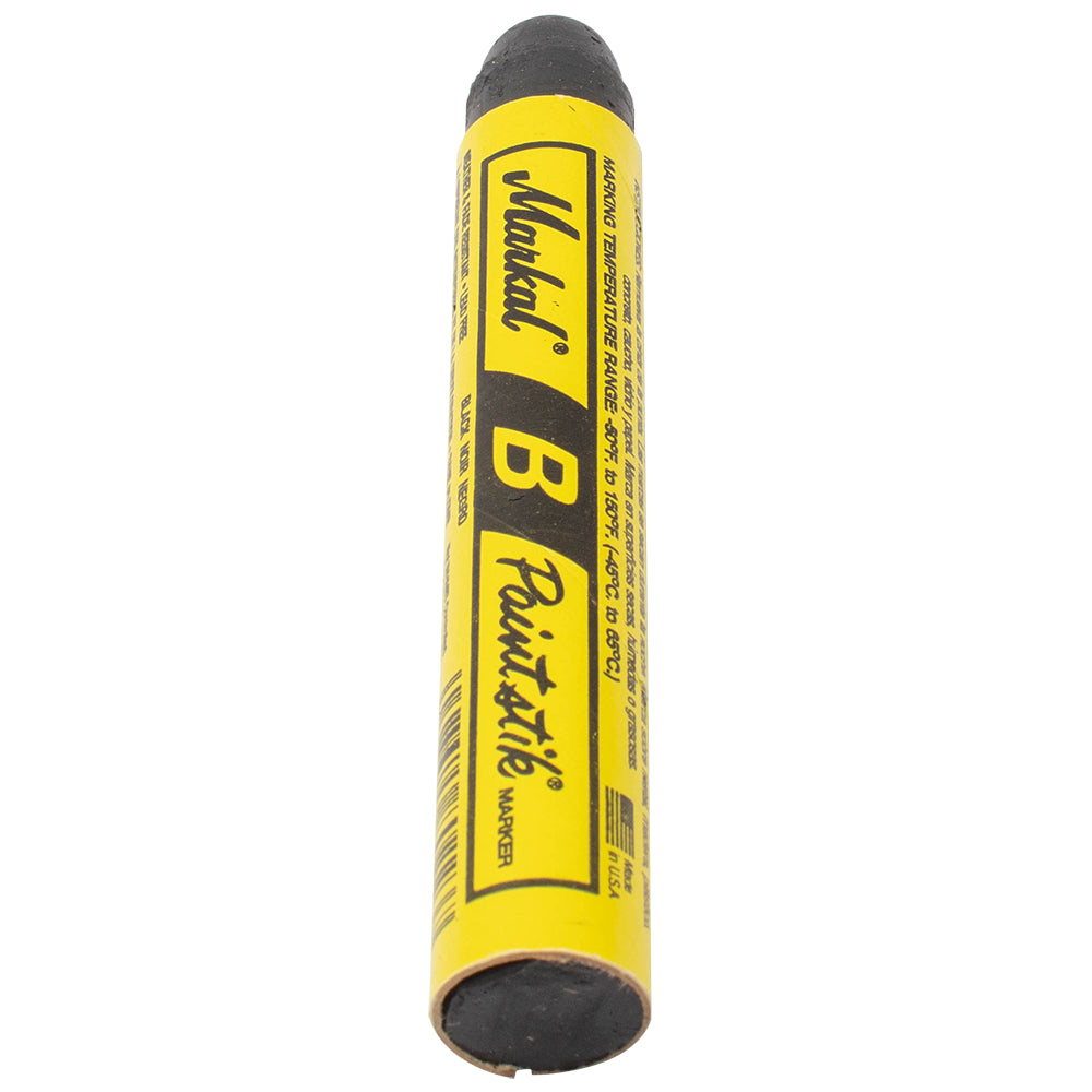 12 Pc Box Black Markal B Paintstiks Crayon Marks Water Oil Dirt Extreme Temp Paint Stick Chalk for Auto Tire Construction Fabric Lumber