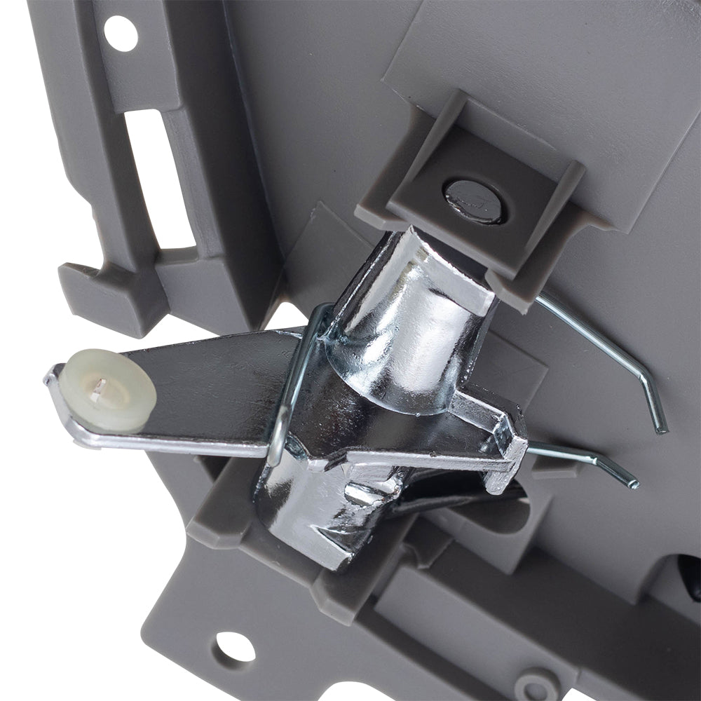 Brock Aftermarket Replacement Passenger Right Inside Specialty Door Handle with Grey Housing and Chrome Handle Compatible with 1995-1999 Chevy Tahoe