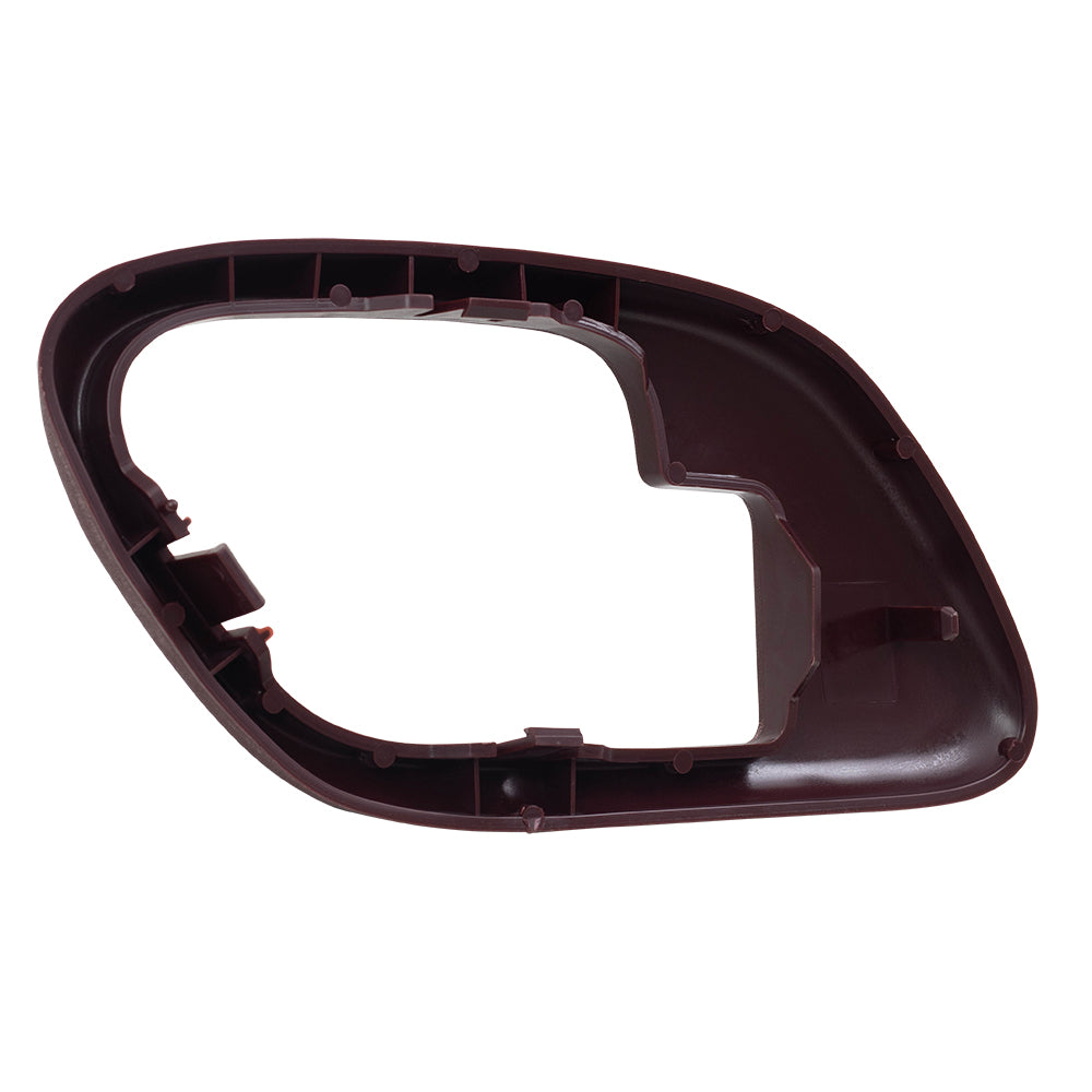 Brock Replacement Pair Set Inside Inner Red Door Handle Trim Bezels Compatible with Pickup Escalade Tahoe Suburban Yukon