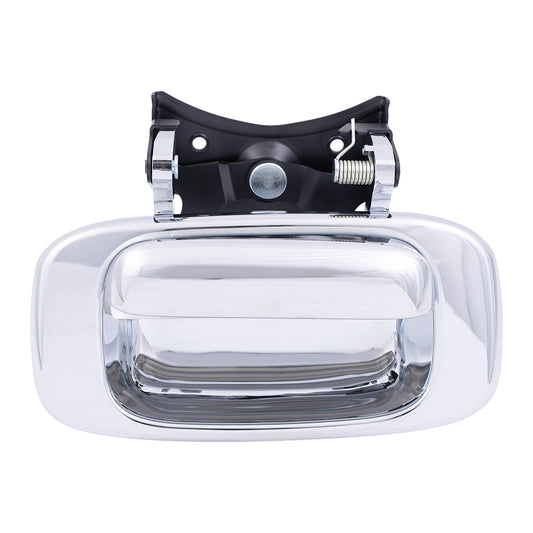 Brock Replacement Chrome Specialty Tailgate Handle & Trim Bezels Compatible with Pickup Truck 15997911 15228539
