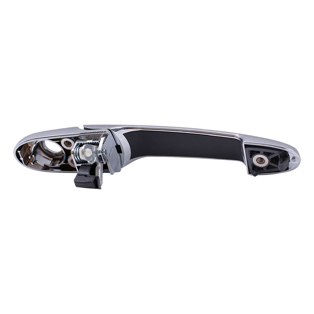 Brock Replacement Drivers Front Outside Door Handle Chrome w/ Keyhole Compatible with G5 Cobalt Impala & Limited Monte Carlo Solstice Sky 25869324