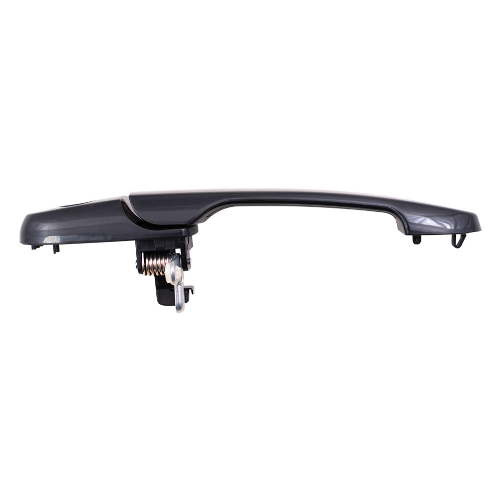 Buick Chevy Pontiac Saturn Drivers Front Outside Black Door Handle w/ Keyhole