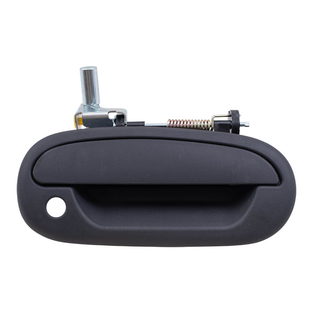 Brock Replacement Passengers Front Outside Outer Door Handle with Keyhole Compatible with Pickup Truck 7L3Z1522404AA