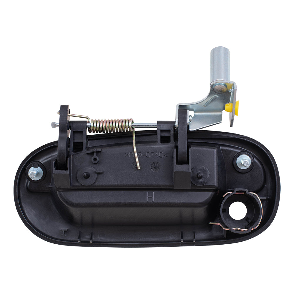 Brock Replacement Passengers Front Outside Outer Door Handle with Keyhole Compatible with Pickup Truck 7L3Z1522404AA