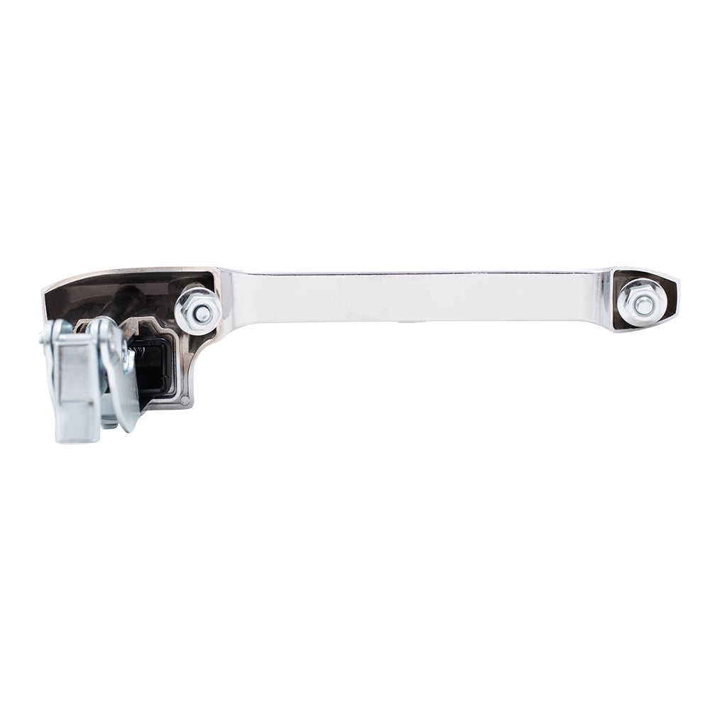 Brock Replacement Drivers Outside Front Chrome Door Handle compatible with Pickup Truck Bronco E7TZ1522405A