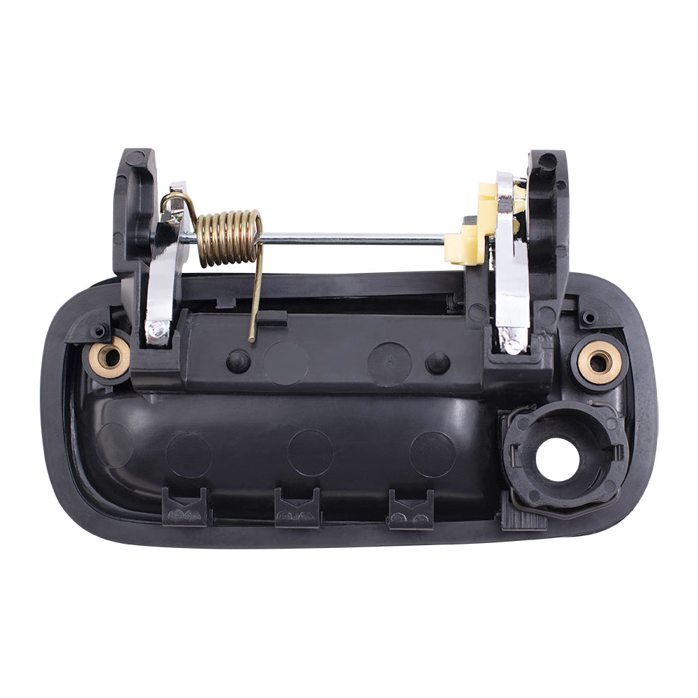 Brock Replacement Driver and Passenger Outside Outer Black & Chrome Door Handle Compatible with Pickup Truck 6922089111 6921089111