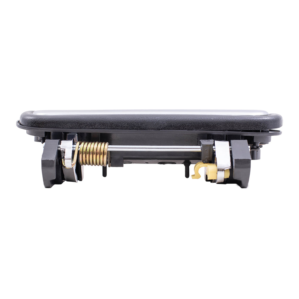 Brock Replacement Driver and Passenger Outside Outer Black & Chrome Door Handle Compatible with Pickup Truck 6922089111 6921089111