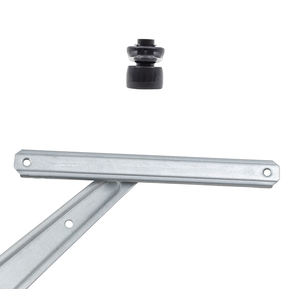 Brock Replacement 4 Pc Set Manual Window Regulators & Black Plastic Window Crank Handles Compatible with 1984-1989 4Runner w/out Vent Window 6980289107 6980189107