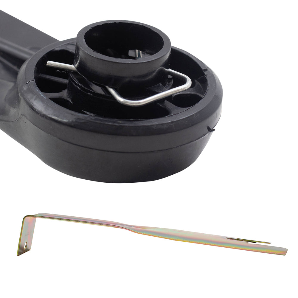 Brock Replacement 3 Piece Set Plastic Window Cranks w/ Handle Clip Removal Tool Compatible with 1984-2002 4Runner 69260-10040