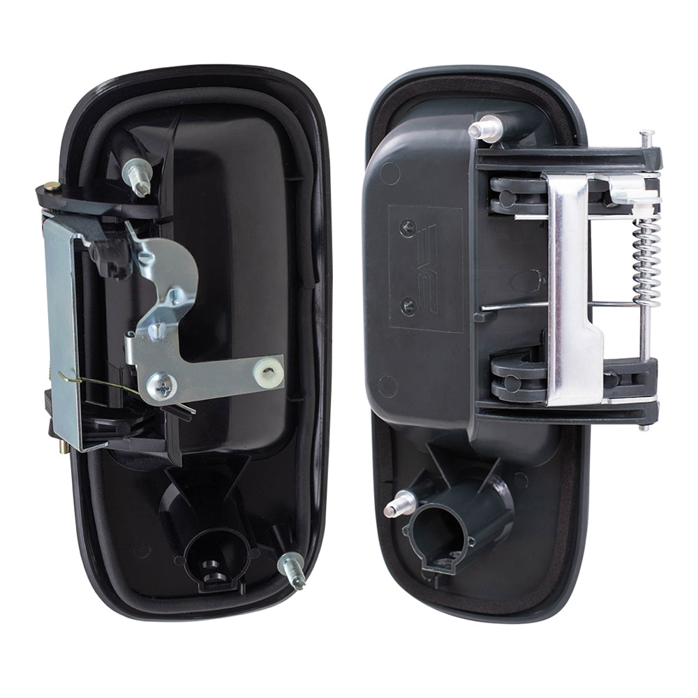 Front Driver Left Passenger Right Outside Door Handle & Passenger Right Outside Sliding Door Handle 3 Piece Set Compatible with 1996-2022 Chevy Express