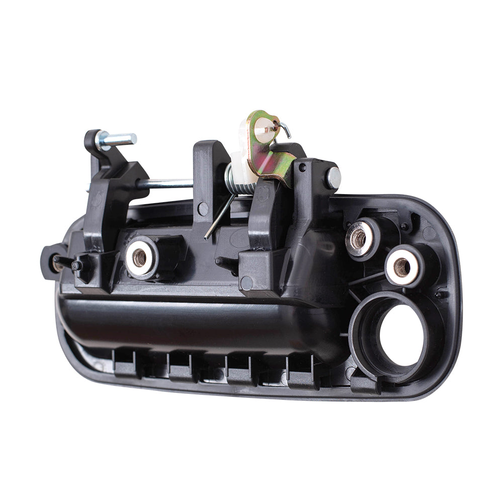 Brock Replacement Passengers Front Outside Outer Black Door Handle Compatible with Camry 6921032091C1