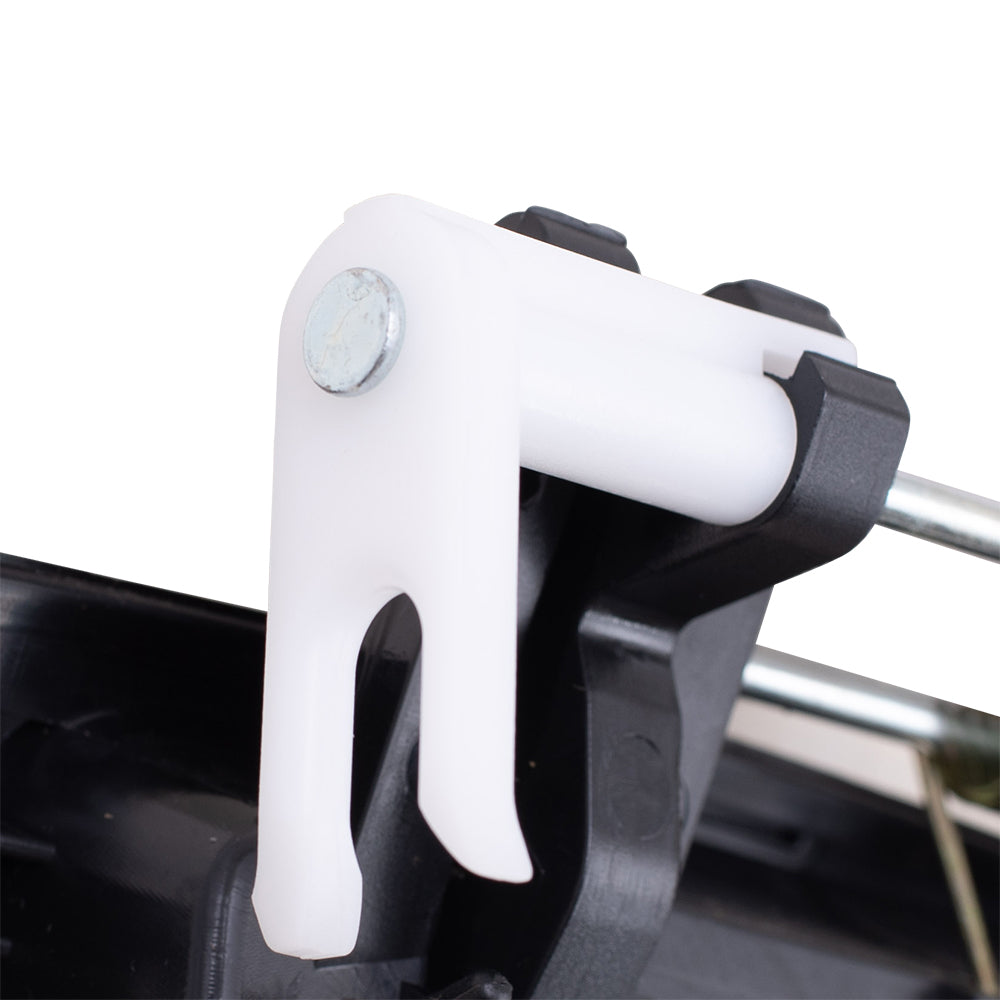 Brock Replacement Drivers Rear Outside Outer Smooth Black Door Handle Compatible with 1992-1996 Camry 6924033010