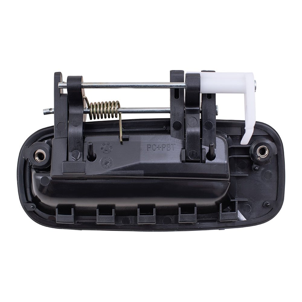 Brock Replacement Passengers Rear Outside Outer Smooth Black Door Handle Compatible with 6923033010