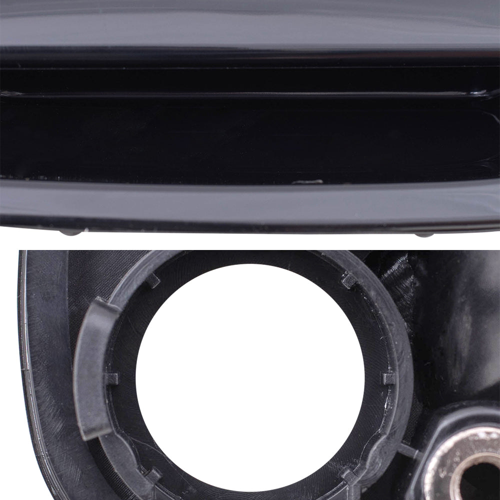 Brock Replacement Driver and Passenger Side Outside Door Handles Paint to Match Black 4 Piece Set Compatible with 1998-2002 Corolla & 1998-2002 Prizm