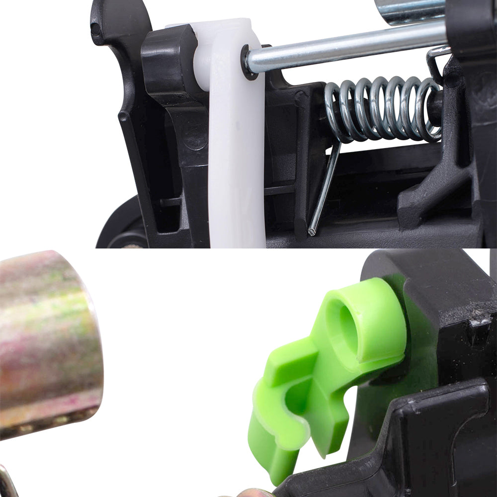 Brock Replacement Driver and Passenger Side Outside Door Handles Paint to Match Black 4 Piece Set Compatible with 1998-2002 Corolla & 1998-2002 Prizm