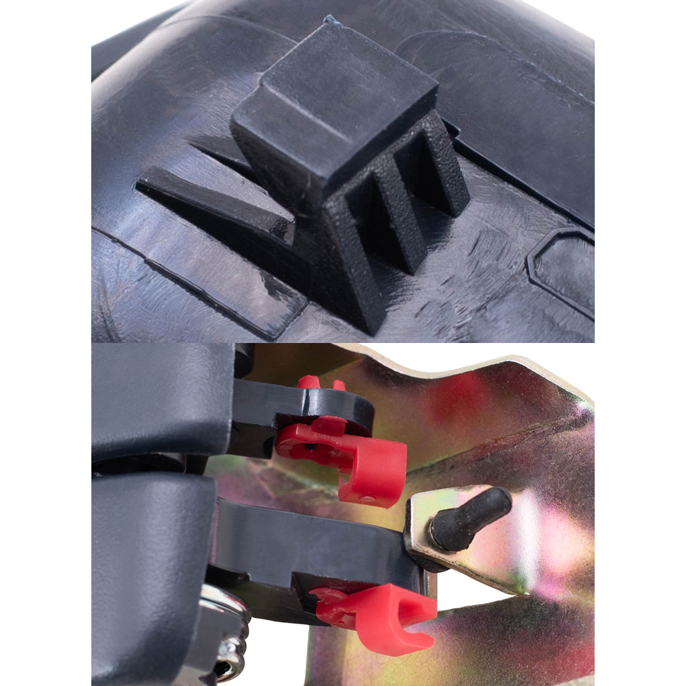 Brock Replacement Passengers Inside Interior Inner Blue Door Handle with Trim Bezel Compatible with 92-96 Camry 69205-32070-W3 69277-32060-S4