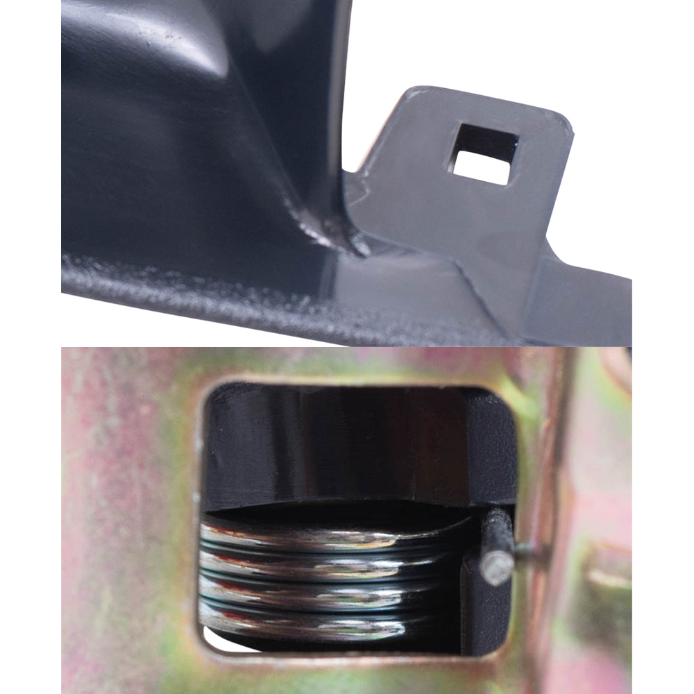 Brock Replacement Passengers Inside Interior Inner Blue Door Handle with Trim Bezel Compatible with 92-96 Camry 69205-32070-W3 69277-32060-S4