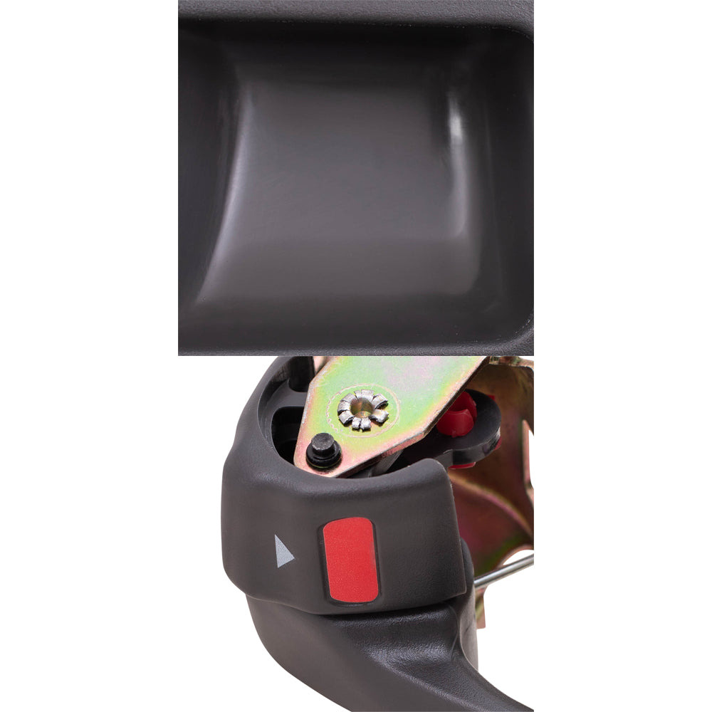 Brock Replacement 4 Piece Set of Inside Interior Grey Door Handles with Trim Bezels Compatible with 92-96 Camry 6927832050S4 6927732060S4 6920632071J0 6920532070W3