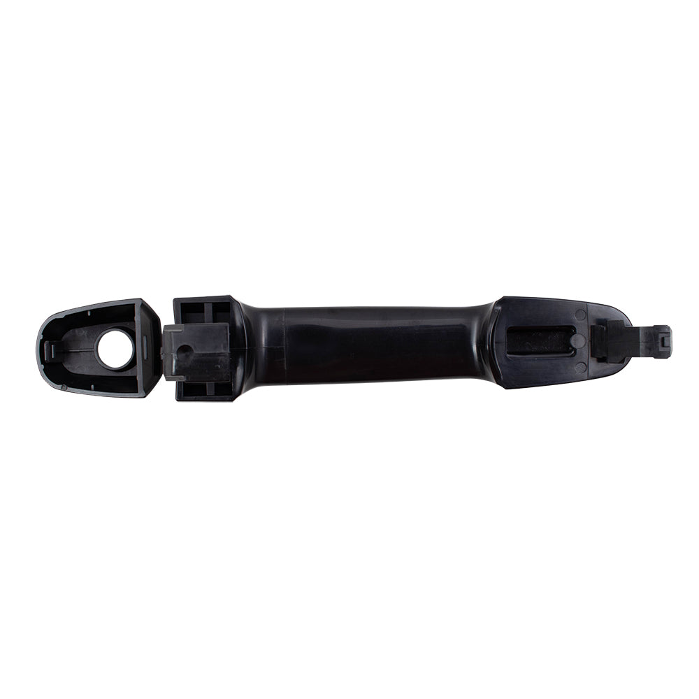 Brock Replacement Pair Set Front Outside Door Handles w/ Keyhole Cover Compatible with 2004-2009 Prius 69227-AA010-C0