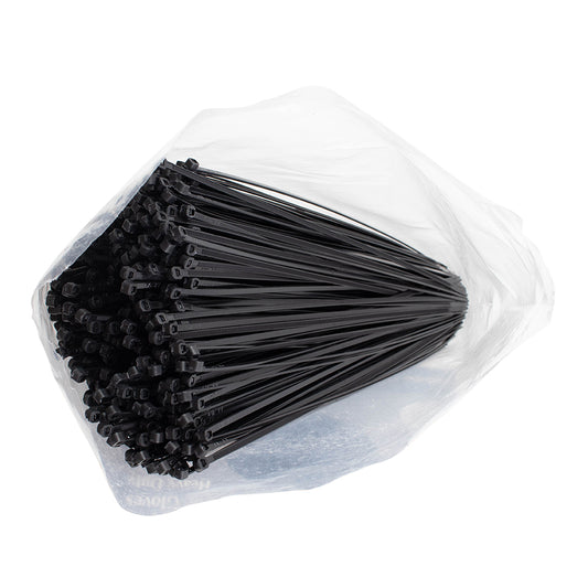 1000 Pc Bag Black Nylon 11" Cable Zip Ties Self Locking Head UV Heat Crafts Home