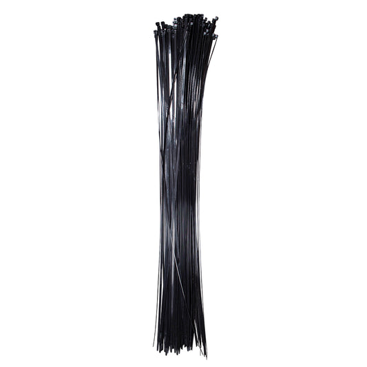 100 Pc Bag Black Nylon 48" Cable Zip Ties Self Locking Head UV Heat Crafts Home