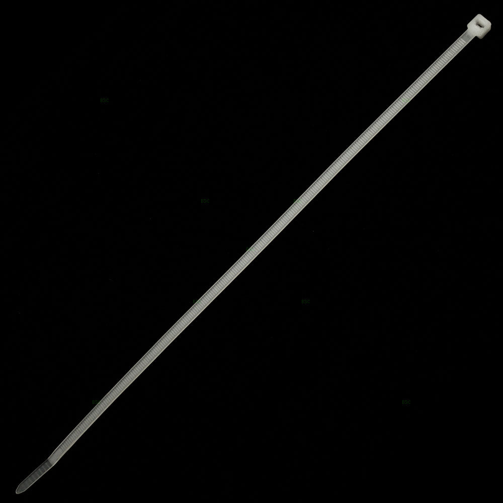 1000 Pc Bag Natural White Nylon 11" Cable Zip Ties Self Locking Head UV Heat