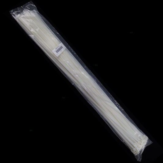 100 Pc Bag Natural White Nylon 36" Cable Zip Ties Self Locking Head UV Heat
