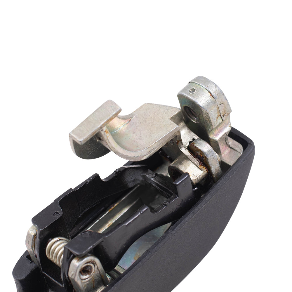 Brock Replacement Outside Rear Driver and Passenger Side Black Door Handle with Black and Chrome Inserts Comaptible with 1980-1984 A1 1985-1992 A2 1985-1992 Golf 1982-1988 Quantum 1979-1984 Rabbit