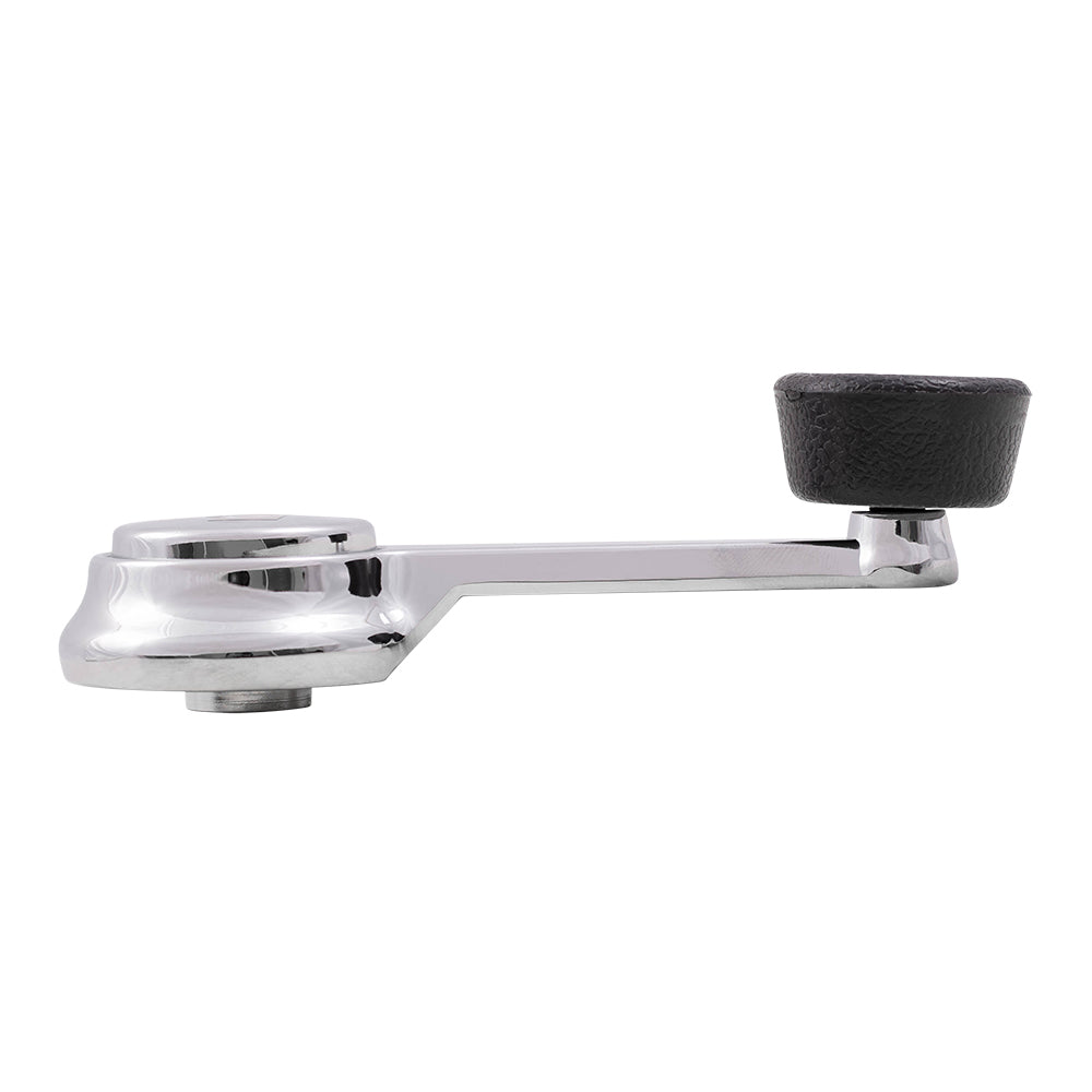 Brock Replacement Pair Set Manual Window Crank Handles Chrome with Black Knobs Compatible with SUV Pickup Truck 35025098 5AB84LX9