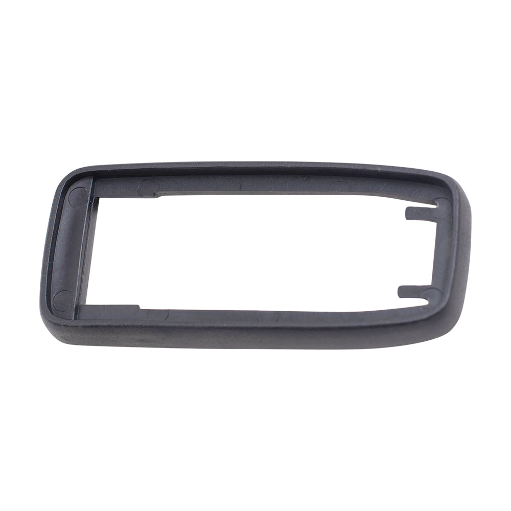 Brock Replacement Outside Front Driver and Passenger Side Black Door Handles Compatible with 1980-1992 Volkswagen Jetta