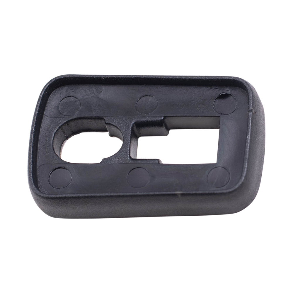 Brock Replacement Outside Front Driver and Passenger Side Black Door Handles Compatible with 1980-1992 Volkswagen Jetta