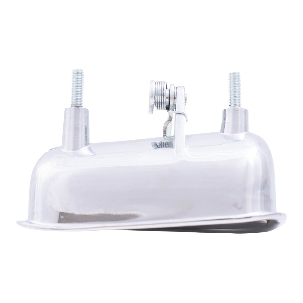 Brock Replacement Driver and Passenger Outside Outer Chrome Door Handles Compatible with 14011819 14011820