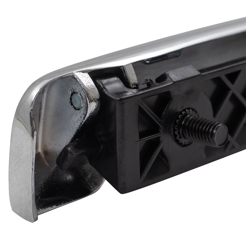 Brock Replacement Passengers Outside Outer Chrome Door Handle Compatible with 1987-1995 Pathfinder 8060601A00