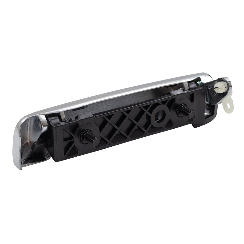 Brock Replacement Passengers Outside Outer Chrome Door Handle Compatible with 1987-1995 Pathfinder 8060601A00