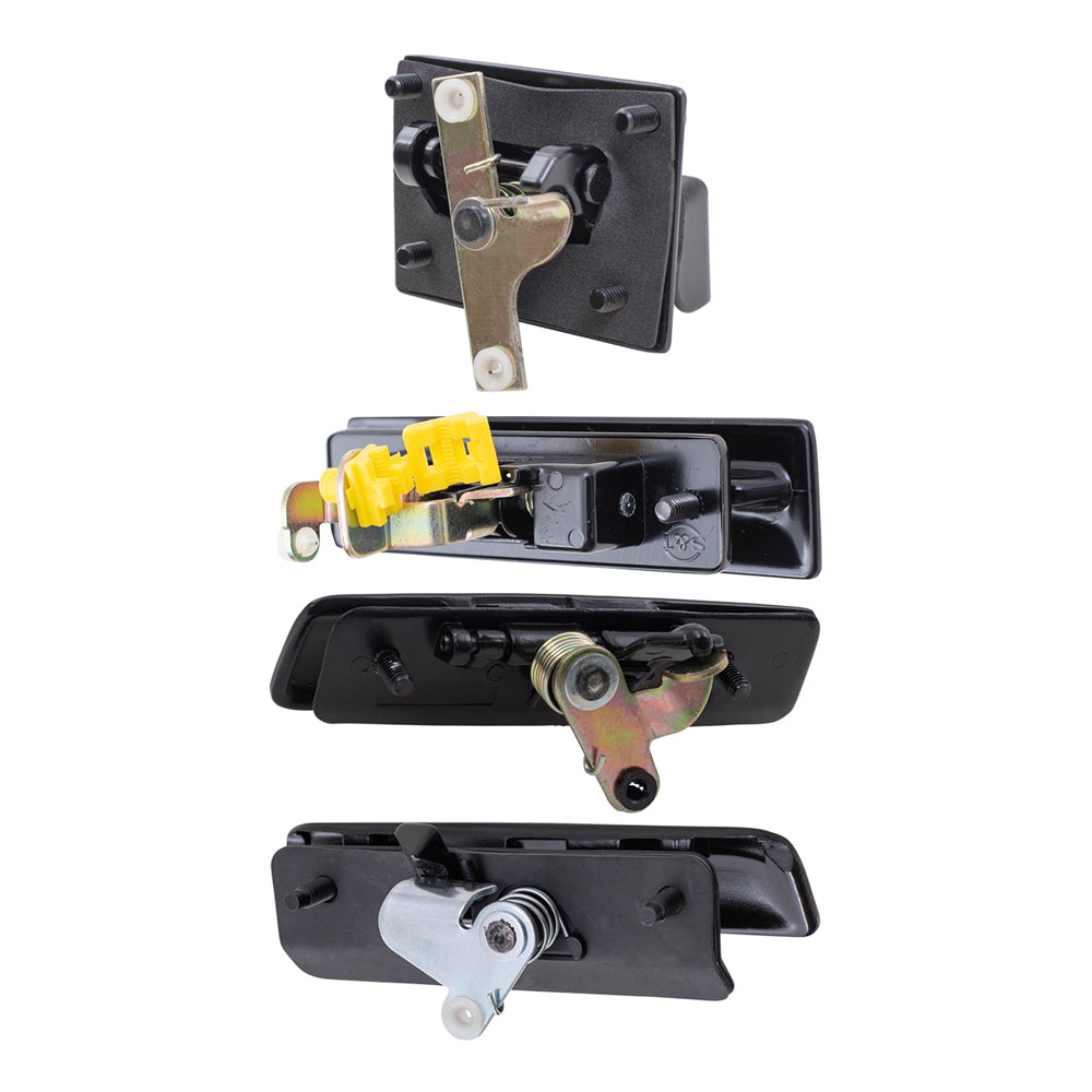 Brock Replacement Front and Rear Outside Door Handles, Inside Door Latch Release Handle and Outside Sliding Door Handle 5 Piece Set Compatible with 1994-1996 Astro Without Liftgate ONLY