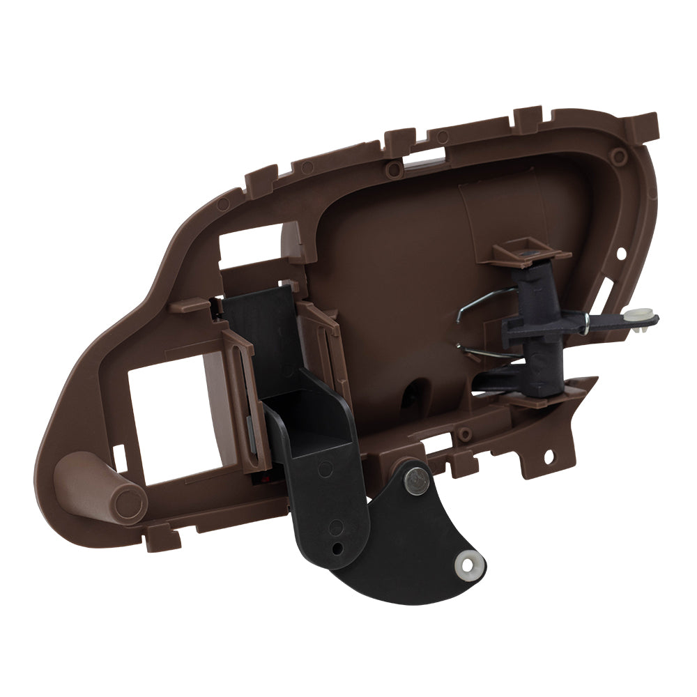 Brock Replacement Driver and Passenger Inside Inner Brown Door Handles Compatible with 95-02 Pickup Truck 15708043 15708044