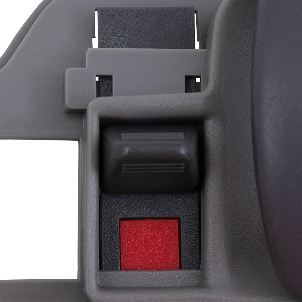 Brock Replacement Passengers Inside Inner Gray Door Handle Compatible with 95-02 Pickup Truck 15708044