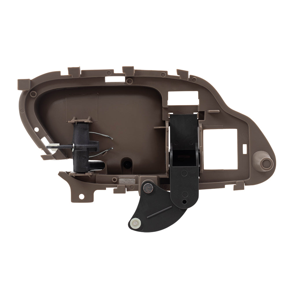 Brock Replacement Driver and Passenger Inside Inner Tan Door Handles Compatible with 95-02 Pickup Truck 15708043 15708044