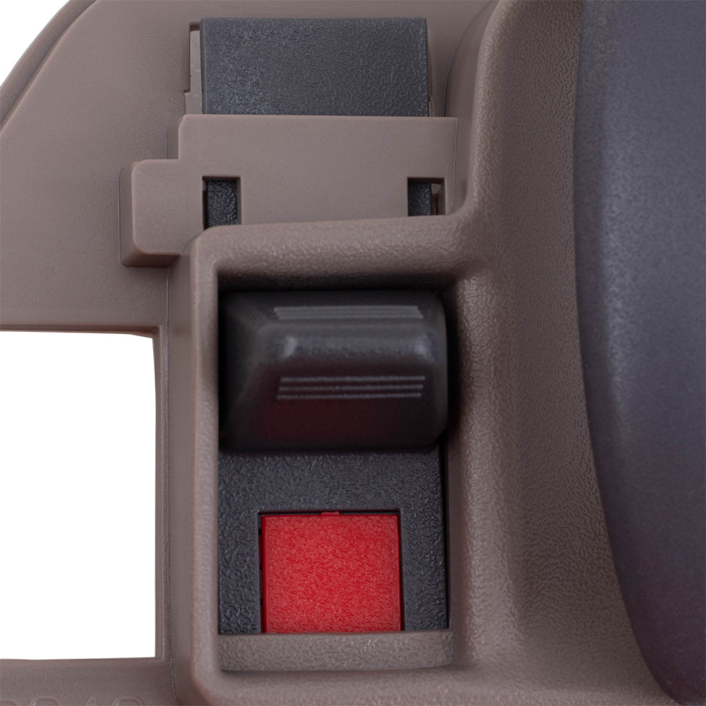 Brock Replacement Passengers Inside Inner Tan Door Handle Compatible with 95-02 Pickup Truck 15708044