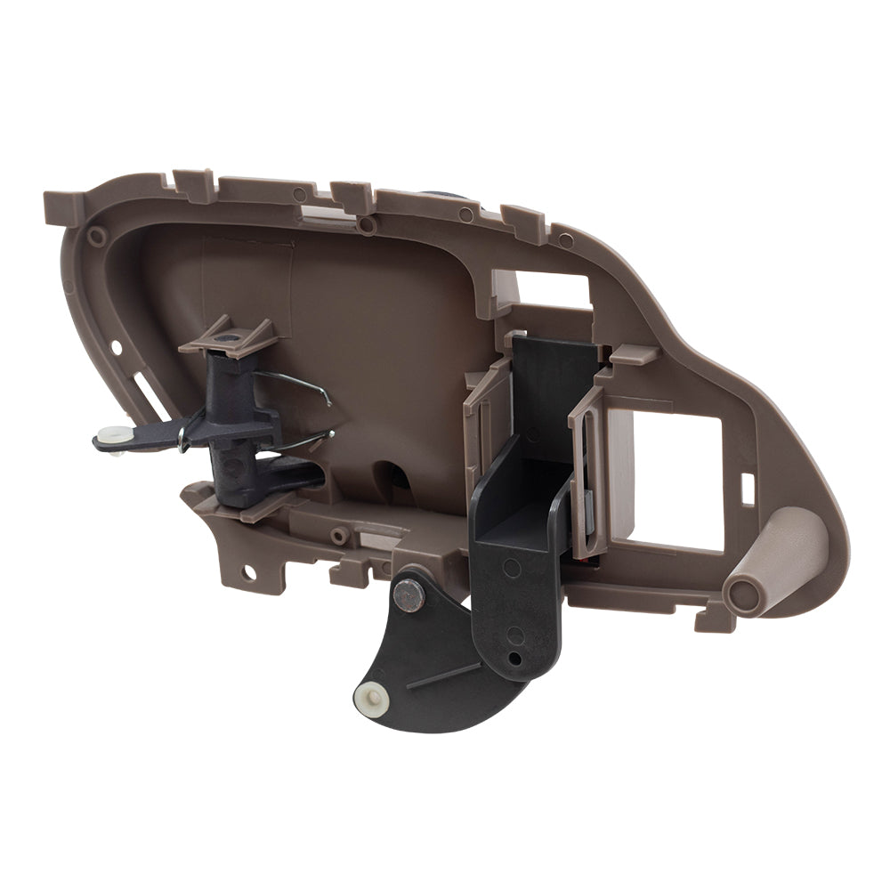 Brock Replacement Passengers Inside Inner Tan Door Handle Compatible with 95-02 Pickup Truck 15708044