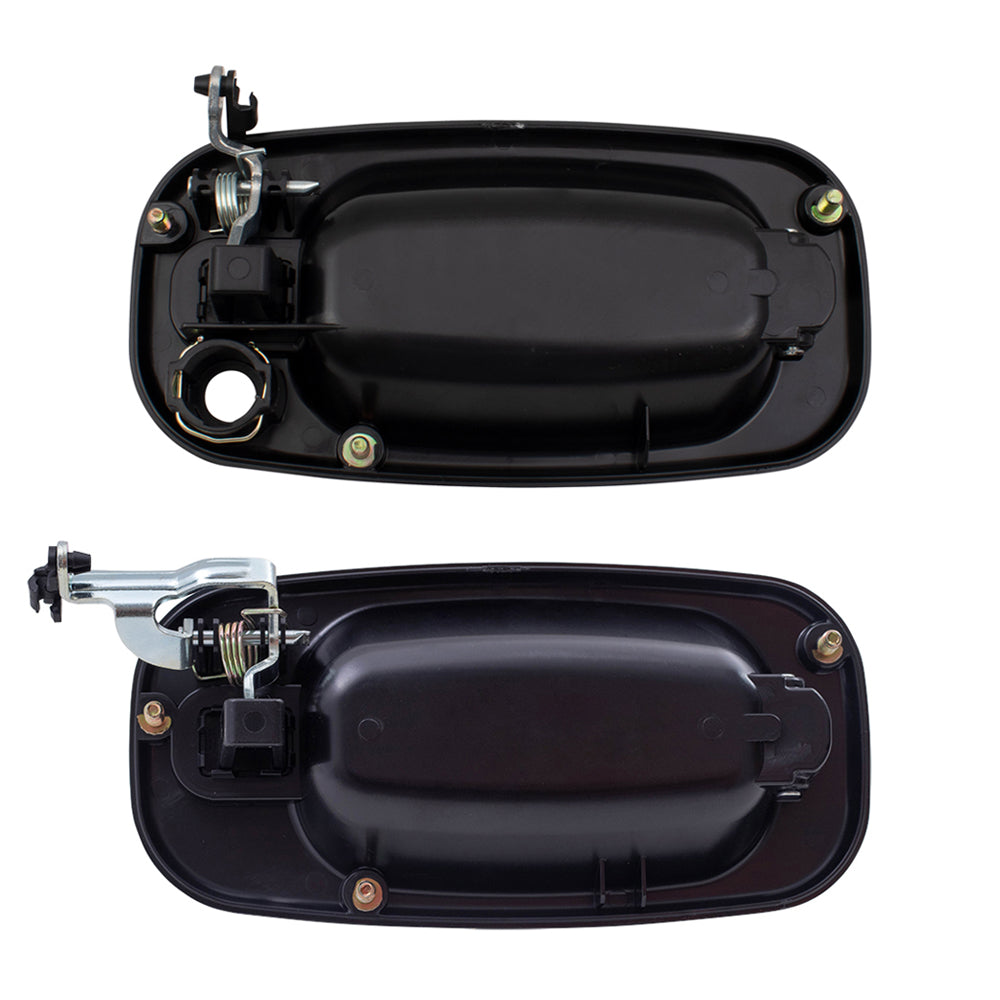 Brock Replacement Front and Rear Outside Door Handles 4 Piece Set Compatible with 2000-2007 Various Model Trucks & SUVs