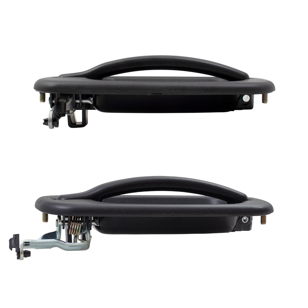 Brock Replacement Front and Rear Outside Door Handles 4 Piece Set Compatible with 2000-2007 Various Model Trucks & SUVs