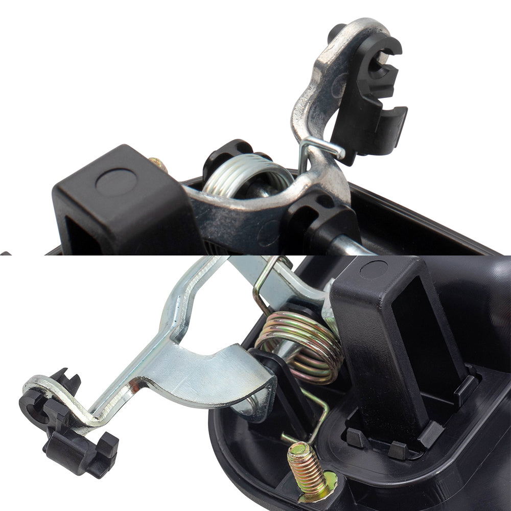 Brock Replacement Front and Rear Outside Door Handles 4 Piece Set Compatible with 2000-2007 Various Model Trucks & SUVs