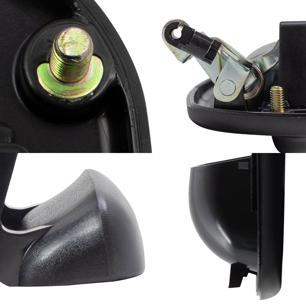 Brock Replacement Front and Rear Outside Door Handles, Tailgate Handle and Tailgate Handle Bezel 6 Piece Set Compatible with 2001-2007 Silverado & 2001-2007 Sierra Crew Cab ONLY