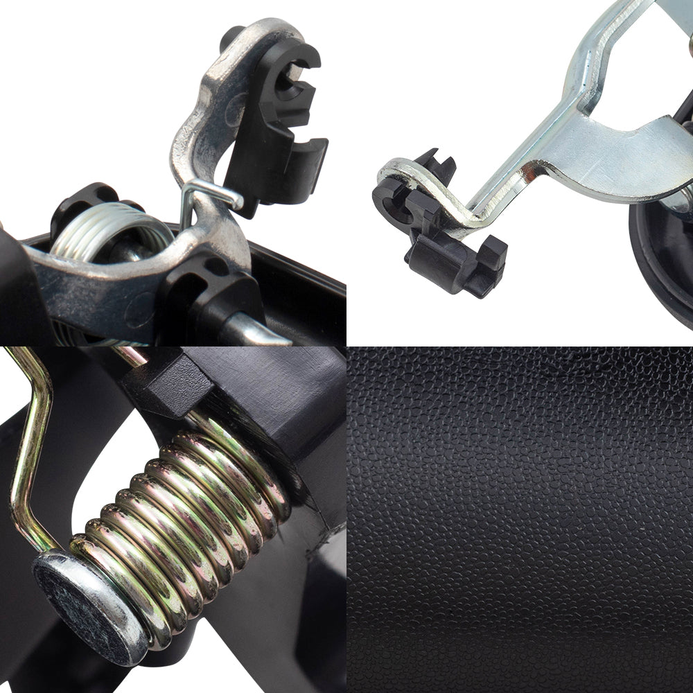 Brock Replacement Front and Rear Outside Door Handles, Tailgate Handle and Tailgate Handle Bezel 6 Piece Set Compatible with 2001-2007 Silverado & 2001-2007 Sierra Crew Cab ONLY