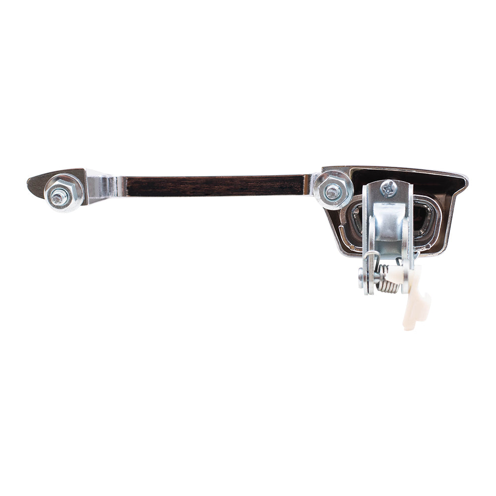 Brock Replacement Pair Set Outside Exterior Front Rear Chrome Door Handles Compatible with Pickup Truck SUV Van 55075649 55075648