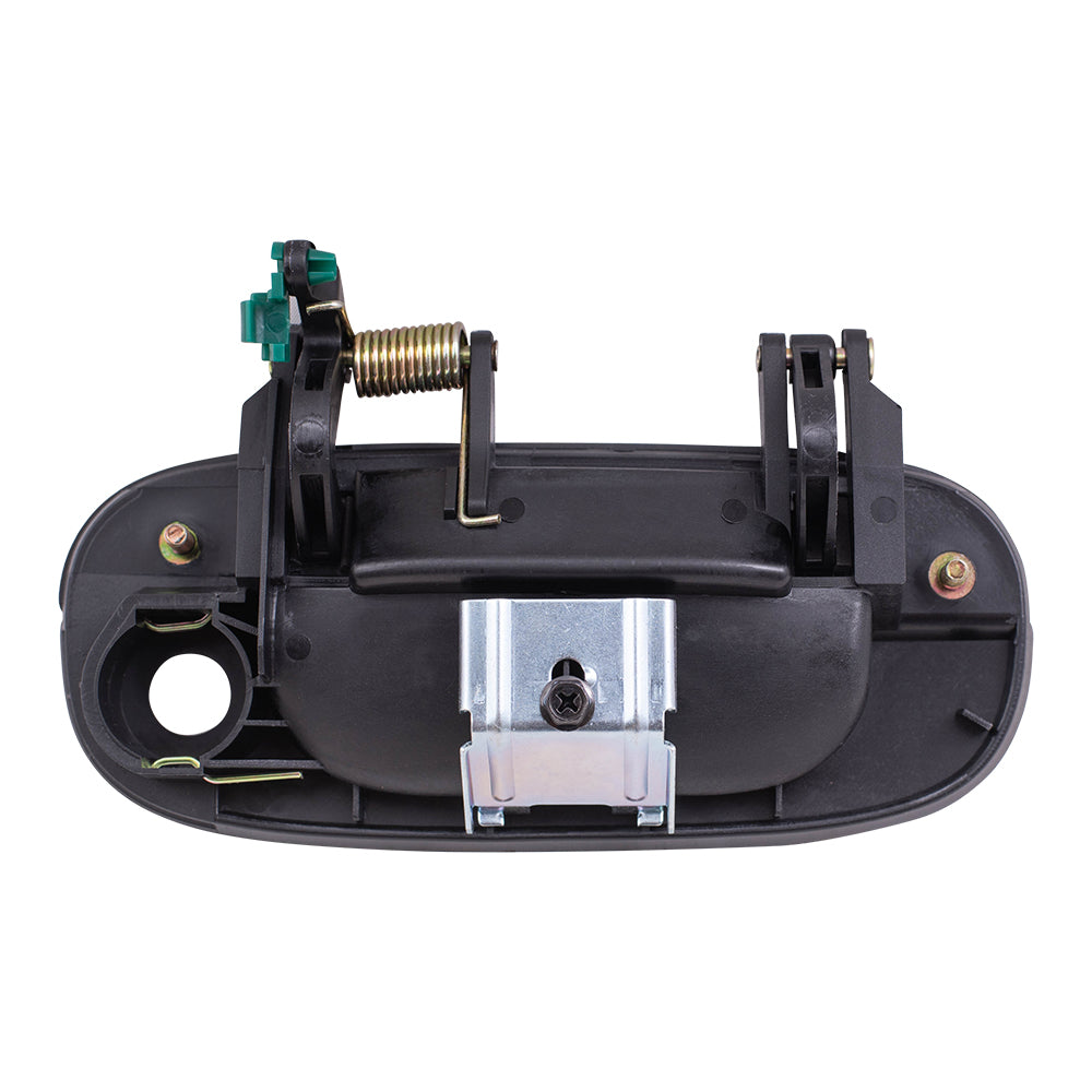 Brock Replacement Driver and Passenger Front Outside Outer Textured Door Handles Compatible with Pickup Truck 55275023 55275022